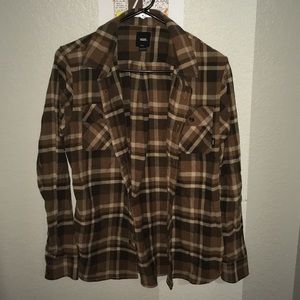 Multi brown vans flannel